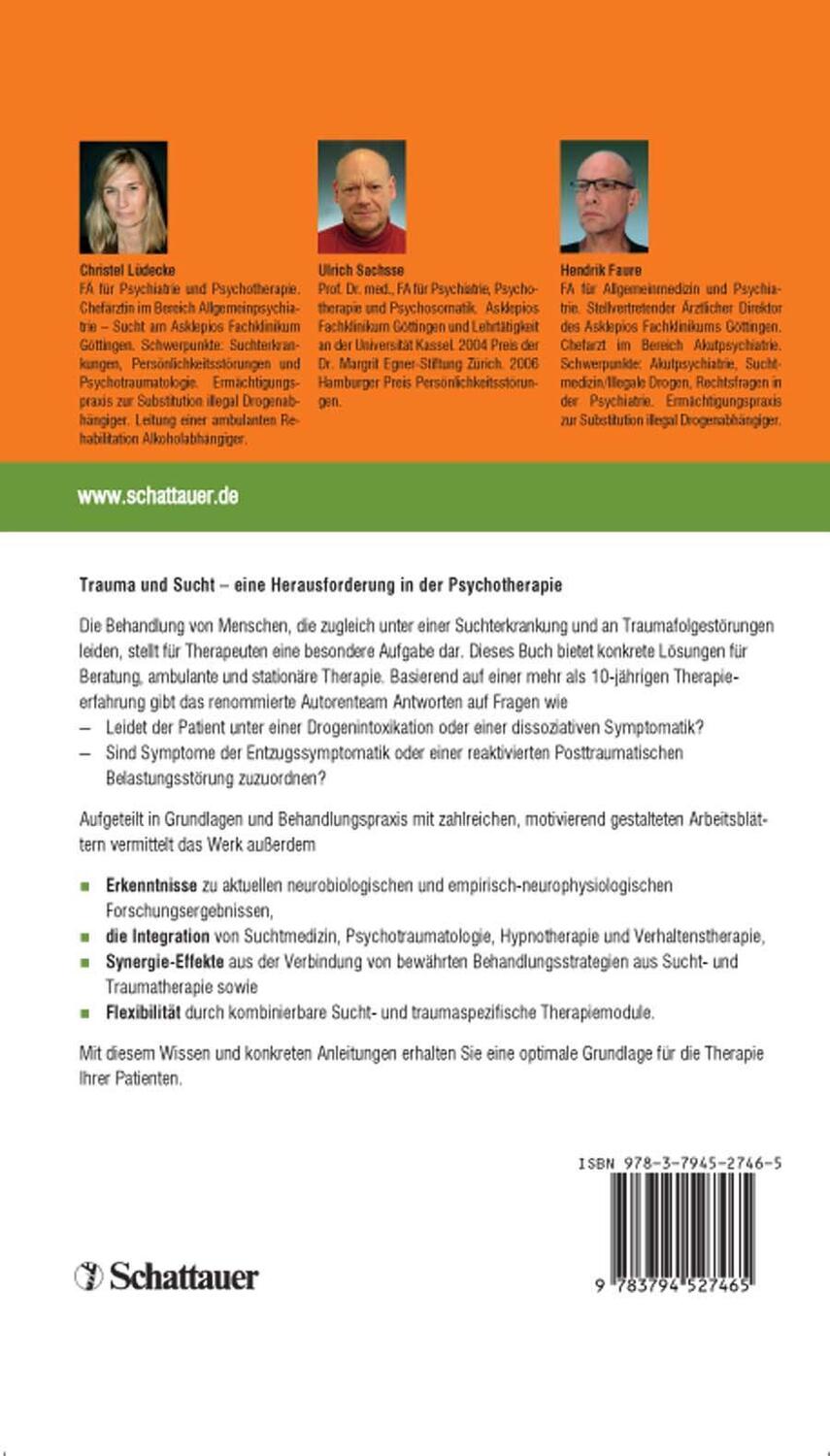 Rückseite: 9783608427462 | Sucht - Bindung - Trauma | Christel Lüdecke (u. a.) | Taschenbuch
