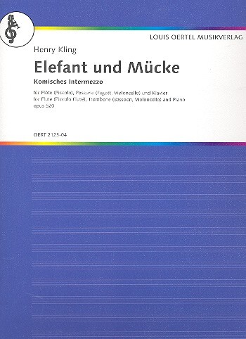 Cover: 9790501800162 | Elefant und Mücke op.520 für Flöte (Picc/Trp), Posaune...