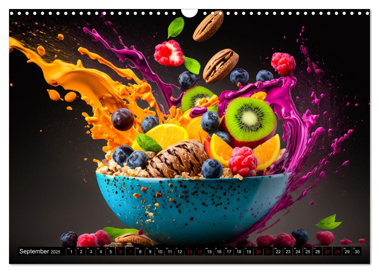 Bild: 9783383904486 | Müsli Frühstück (Wandkalender 2025 DIN A3 quer), CALVENDO...