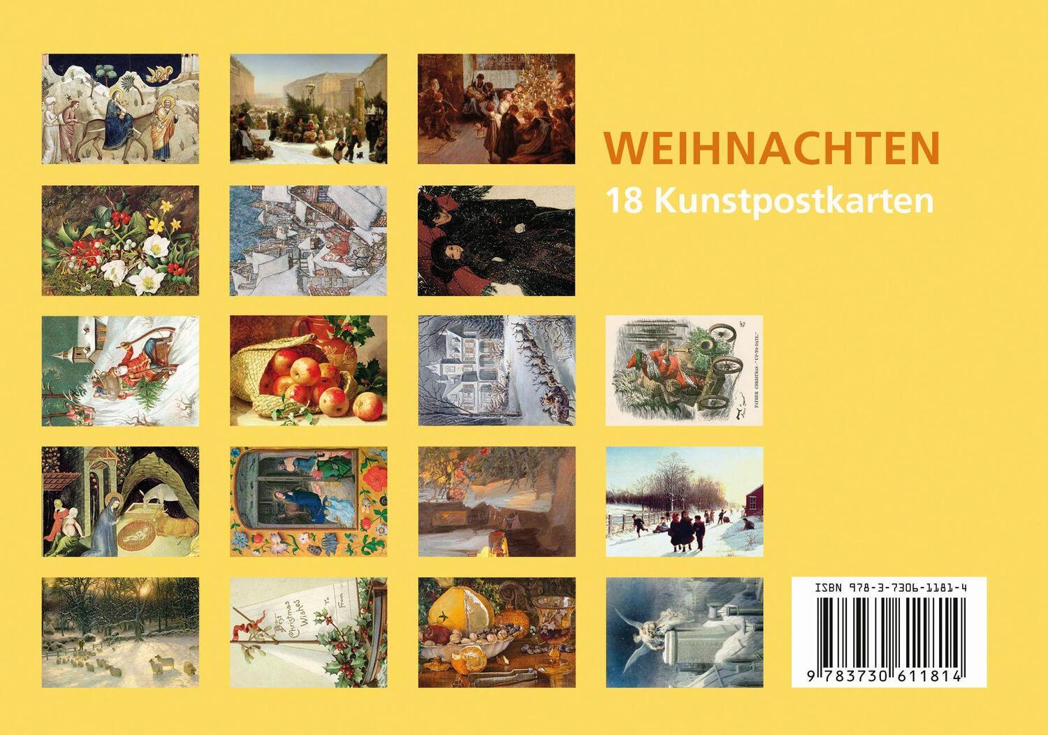 Bild: 9783730611814 | Postkarten-Set Weihnachten | 18 Kunstpostkarten | Anaconda Verlag
