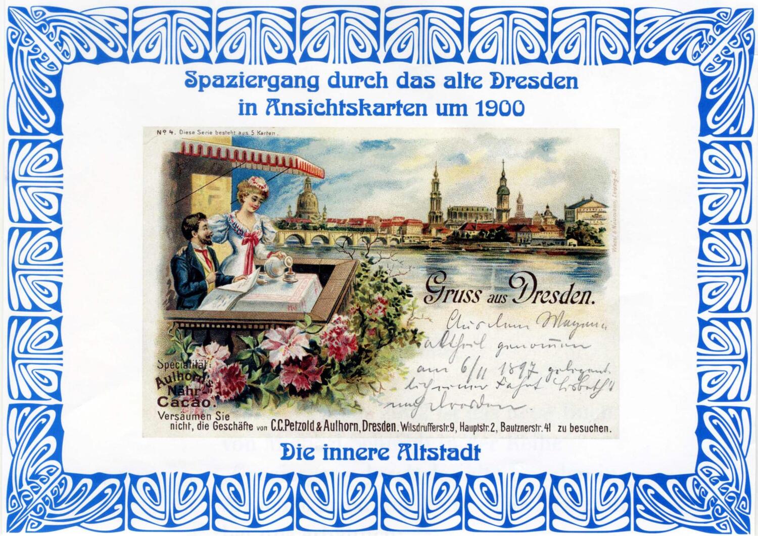 Cover: 9783947028023 | Spaziergang durch das alte Dresden in Ansichtskarten um 1900. Die...