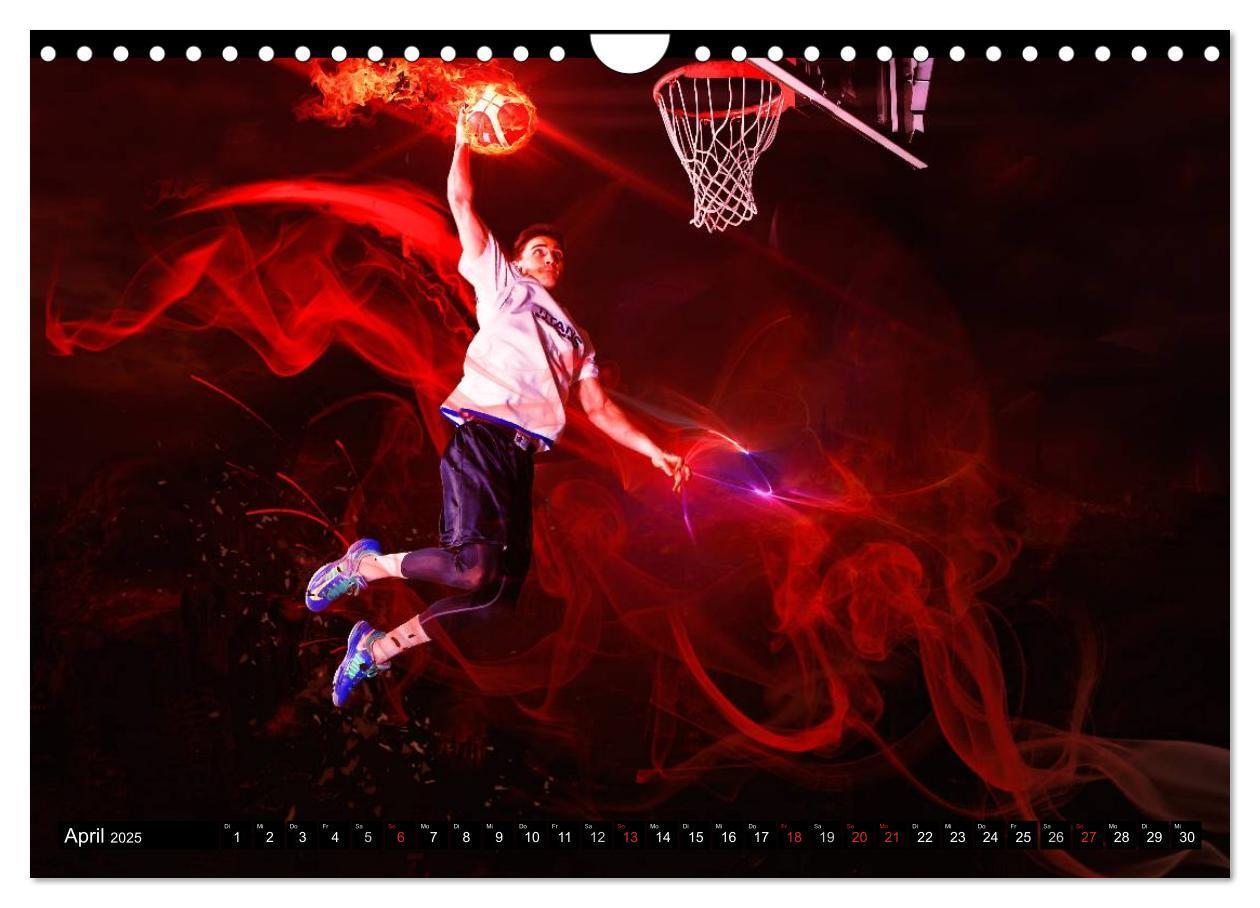 Bild: 9783435616558 | Basketball Fantasiewelten (Wandkalender 2025 DIN A4 quer), CALVENDO...