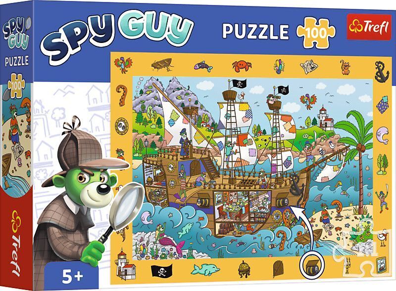 Cover: 5900511155945 | Observation / Beobachtungs Puzzle 100 - Spy Guy - Piratenschifft