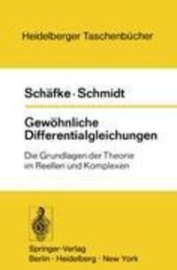 Cover: 9783540058656 | Gewöhnliche Differentialgleichungen | D. Schmidt (u. a.) | Taschenbuch