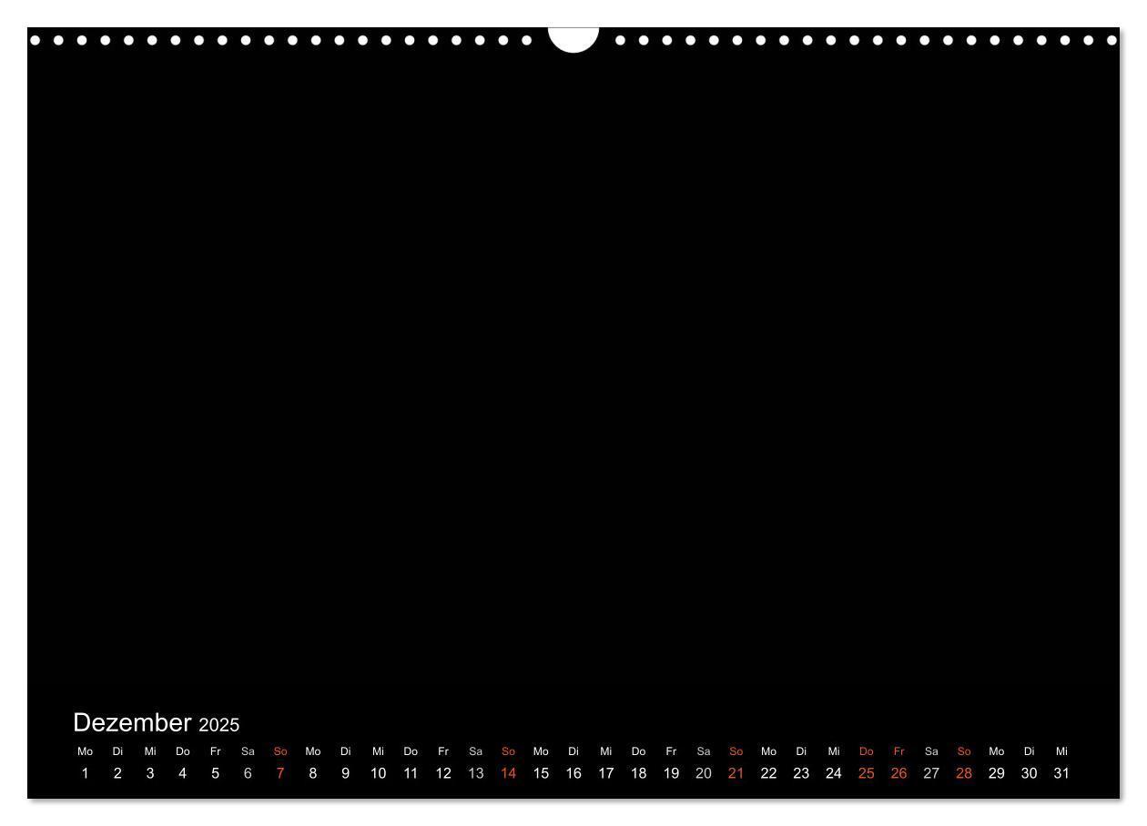 Bild: 9783435839148 | Bastelkalender - Schwarz (Wandkalender 2025 DIN A3 quer), CALVENDO...