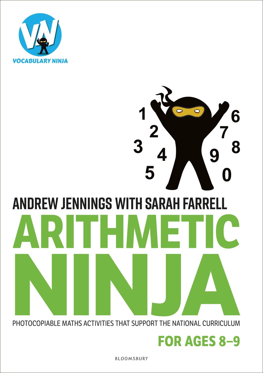 Cover: 9781801990639 | Arithmetic Ninja for Ages 8-9 | Maths activities for Year 4 | Buch