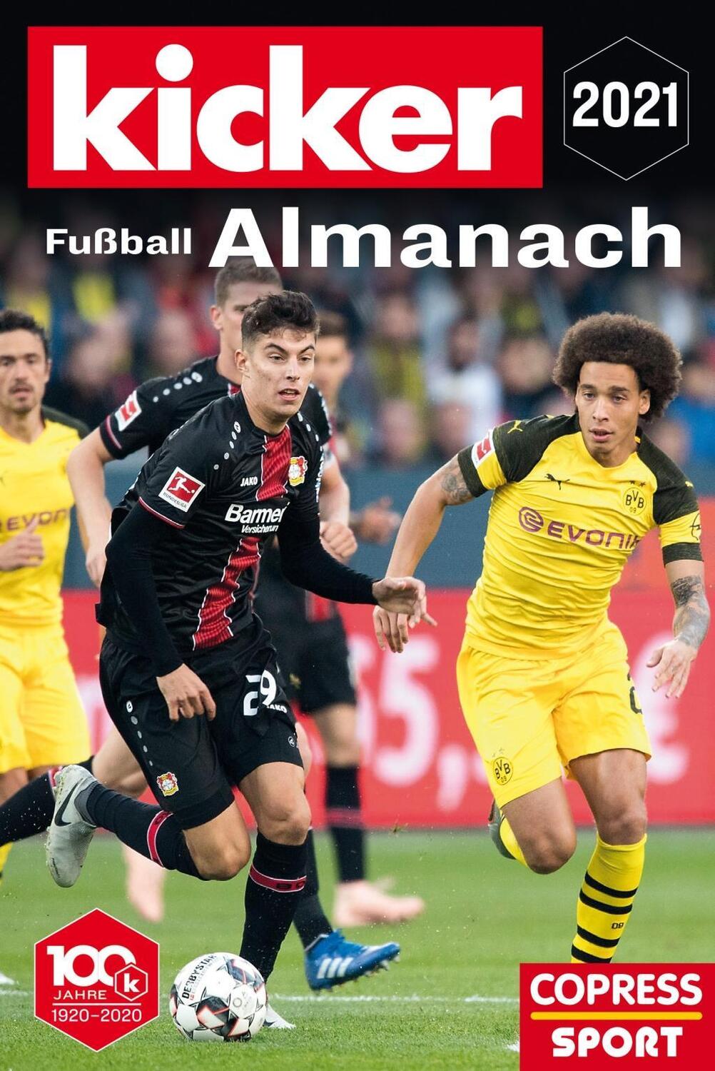 Cover: 9783767912618 | Kicker Fußball-Almanach 2021 | Mit aktuellem Bundesliga-Spieler-ABC