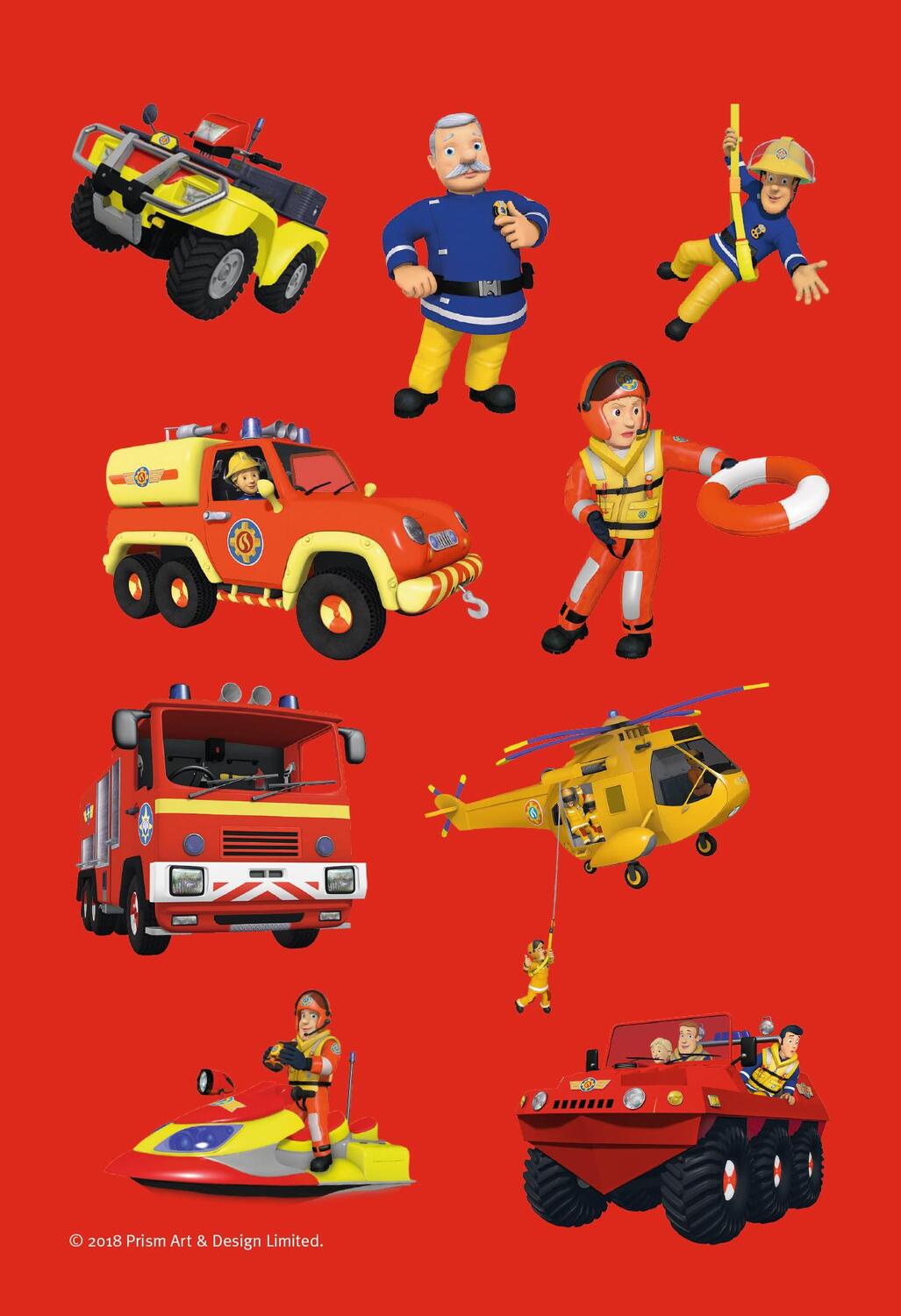 Bild: 9783833236006 | Feuerwehrmann Sam: Brandheißer Sticker- und Malspaß | Taschenbuch