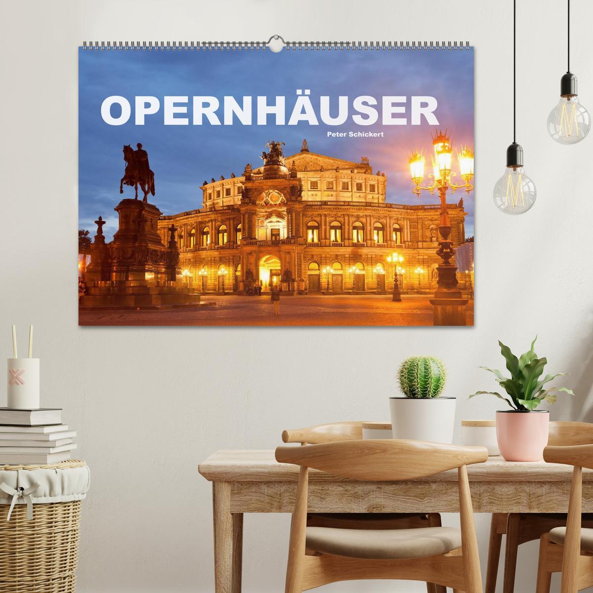 Bild: 9783435172955 | Opernhäuser (Wandkalender 2025 DIN A2 quer), CALVENDO Monatskalender