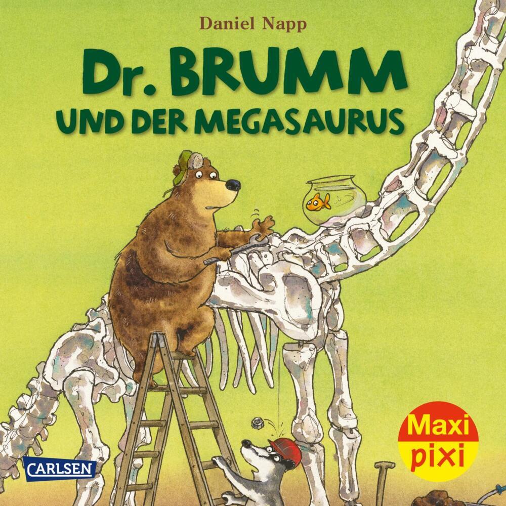 Cover: 9783551032881 | Maxi Pixi 375: Dr. Brumm und der Megasaurus | Miniaturbuch | Napp