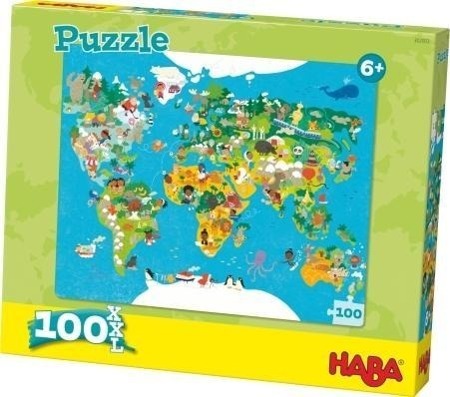 Cover: 4010168219479 | Puzzle Weltkarte. 100 Teile XXL | Stück | Deutsch | 2016 | HABA