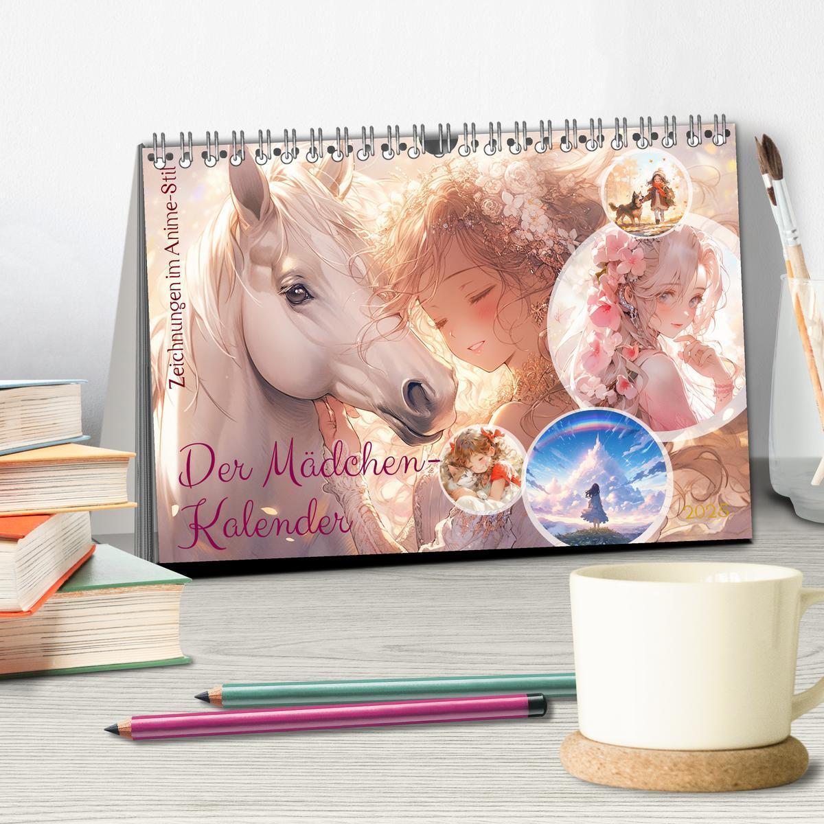 Bild: 9783383845949 | Der Mädchen-Kalender (Tischkalender 2025 DIN A5 quer), CALVENDO...