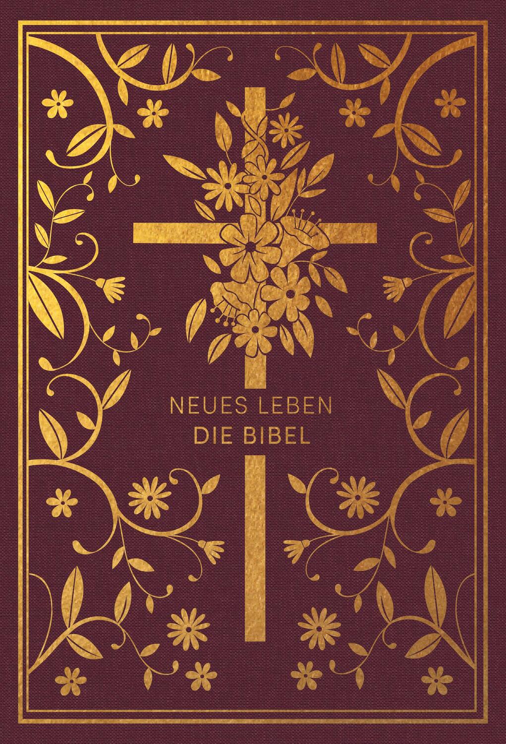 Cover: 9783417020120 | Neues Leben. Die Bibel - Golden Grace Edition, Bordeauxrot | Buch