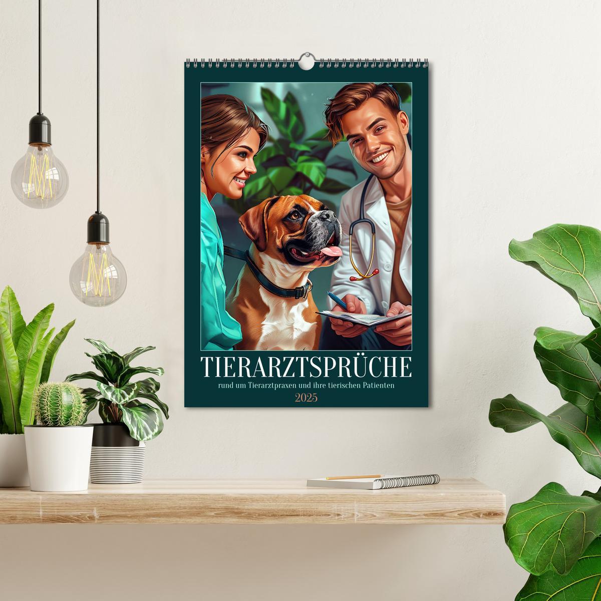 Bild: 9783457153130 | Tierarztsprüche (Wandkalender 2025 DIN A3 hoch), CALVENDO...