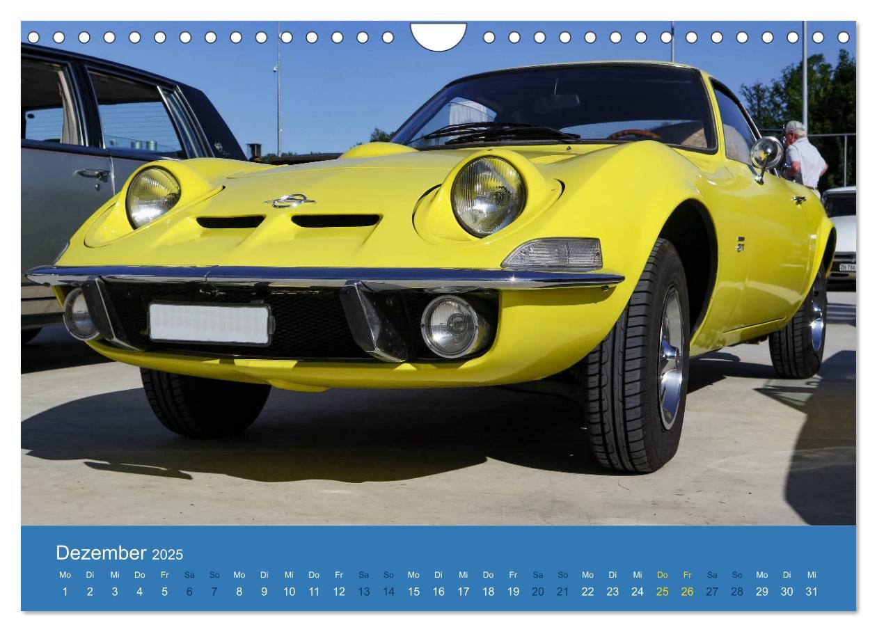 Bild: 9783435127559 | Opel Classics (Wandkalender 2025 DIN A4 quer), CALVENDO Monatskalender