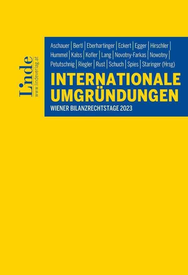 Cover: 9783707348651 | Internationale Umgründungen | Wiener Bilanzrechtstage 2023 | Buch