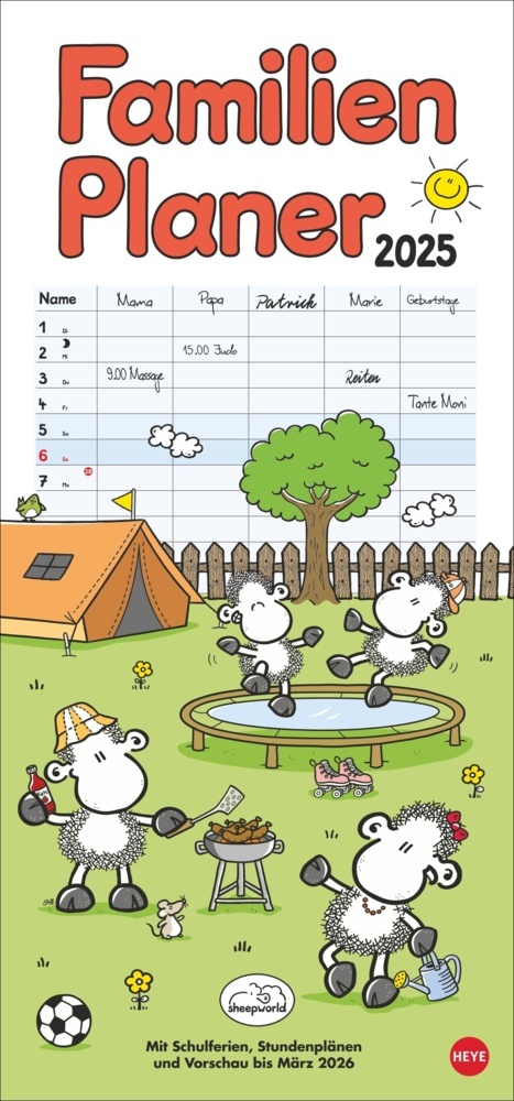 Cover: 9783756405817 | sheepworld Familienplaner 2025 | Kalender | Spiralbindung | 15 S.