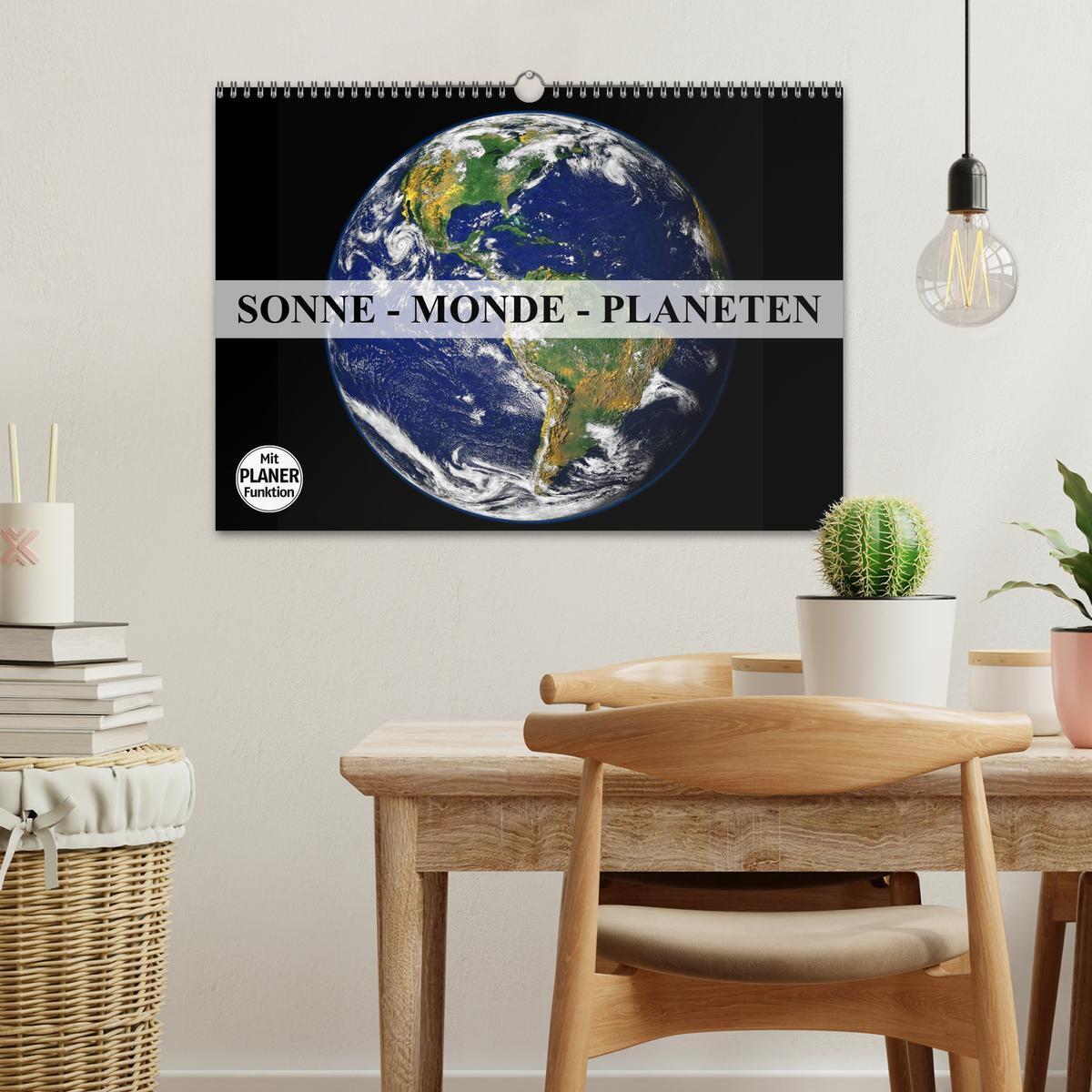 Bild: 9783435530779 | Sonne, Monde und Planeten (Wandkalender 2025 DIN A3 quer), CALVENDO...