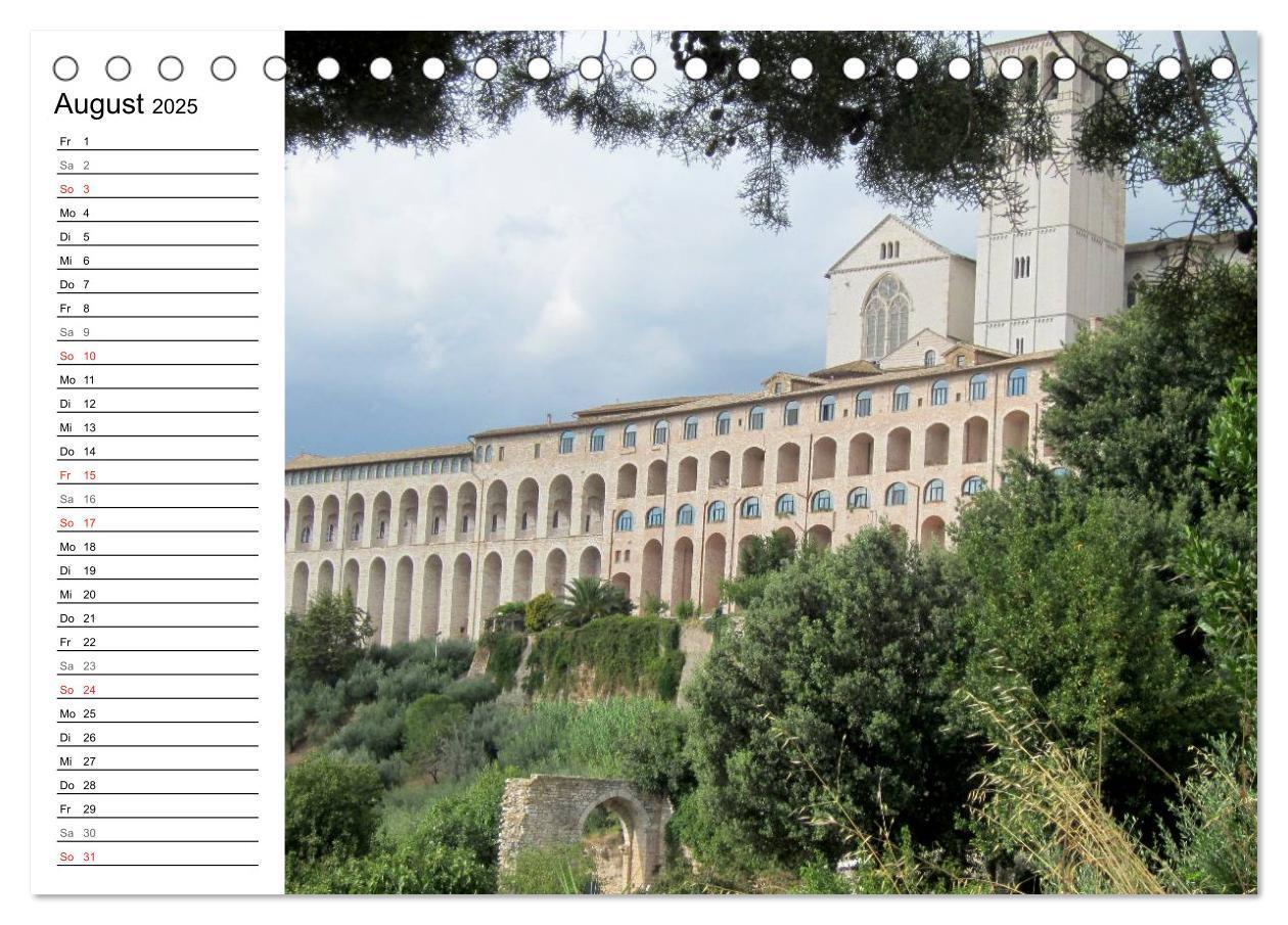 Bild: 9783435518784 | Camino di Assisi - Franziskusweg (Tischkalender 2025 DIN A5 quer),...