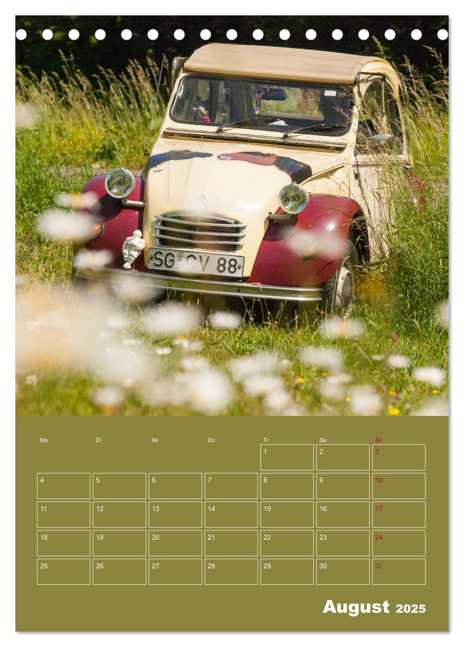 Bild: 9783435940752 | Citroën 2 CV ¿ Flower Power (Tischkalender 2025 DIN A5 hoch),...