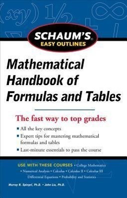 Cover: 9780071777476 | Schaum's Easy Outline of Mathematical Handbook of Formulas and...