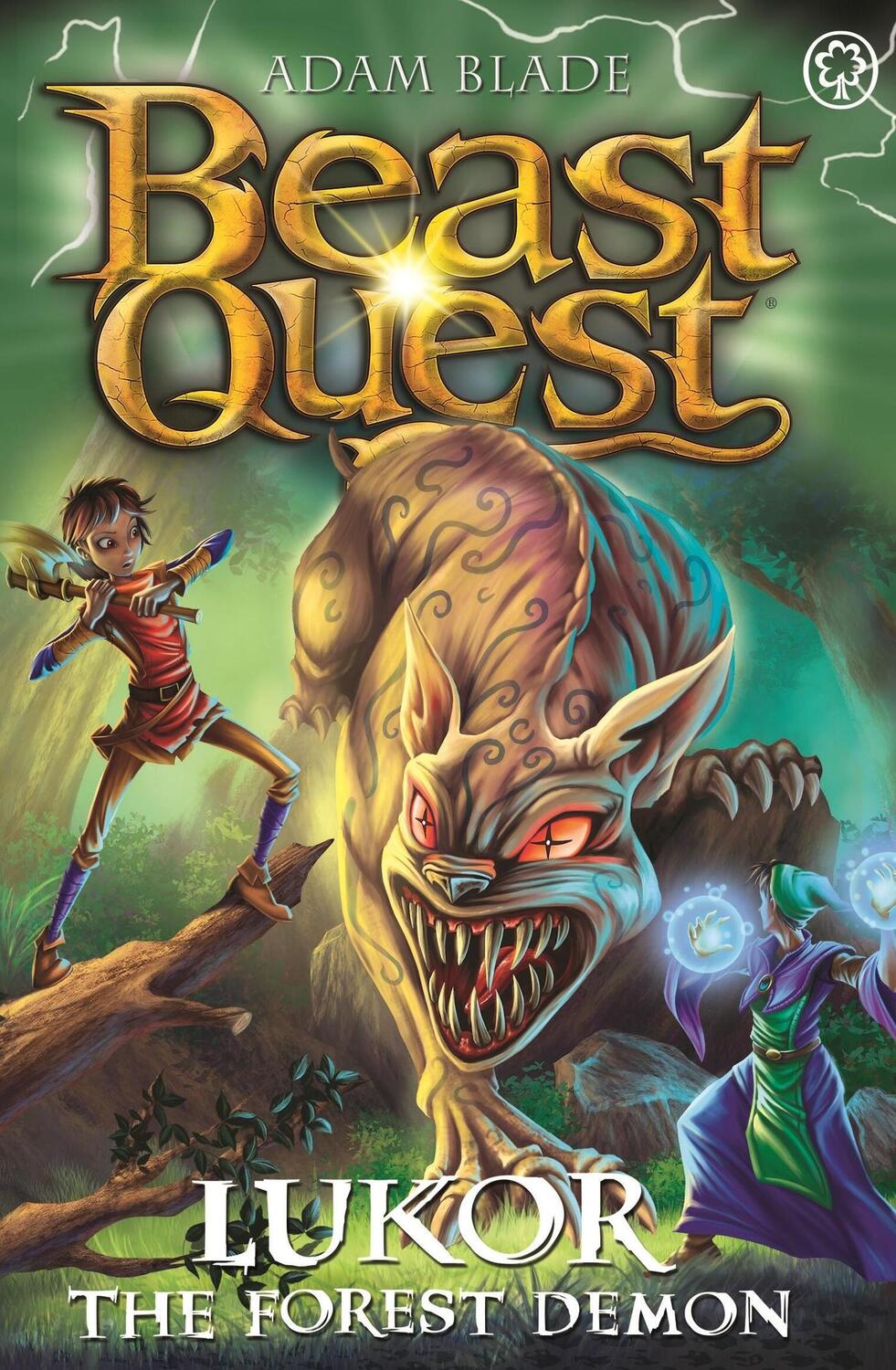 Cover: 9781408367483 | Beast Quest: Lukor the Forest Demon | Series 29 Book 4 | Adam Blade