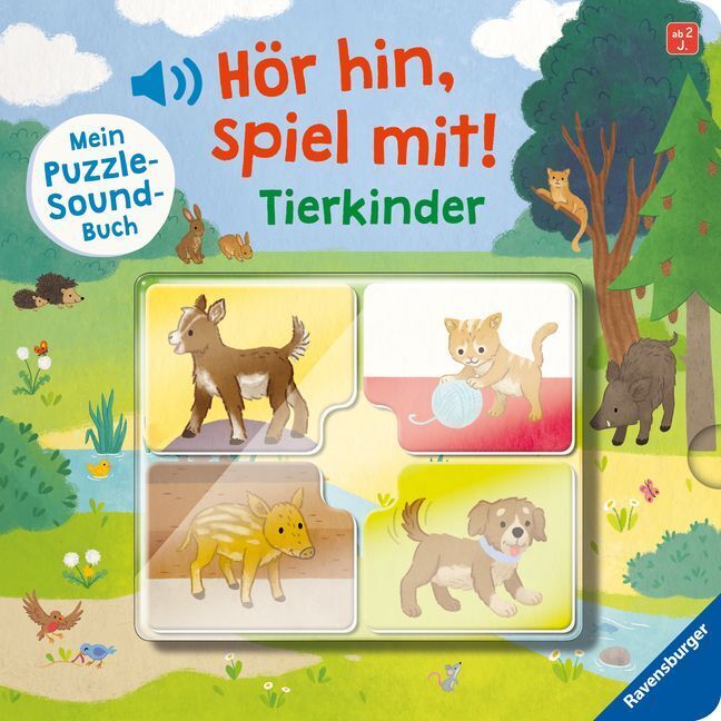 Cover: 9783473416950 | Hör hin, spiel mit! Bei den Tierkindern | Sandra Grimm | Buch | 12 S.