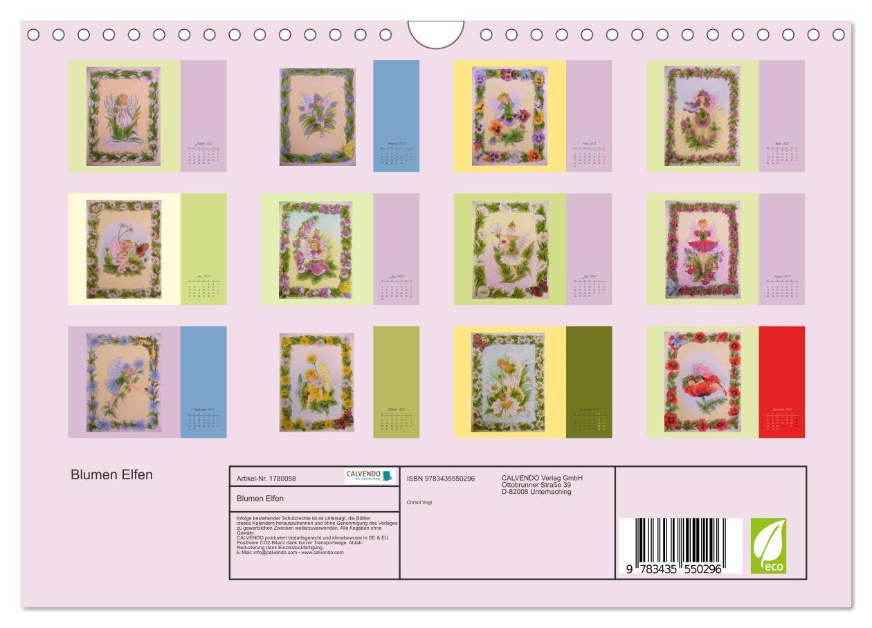 Bild: 9783435550296 | Blumen Elfen (Wandkalender 2025 DIN A4 quer), CALVENDO Monatskalender