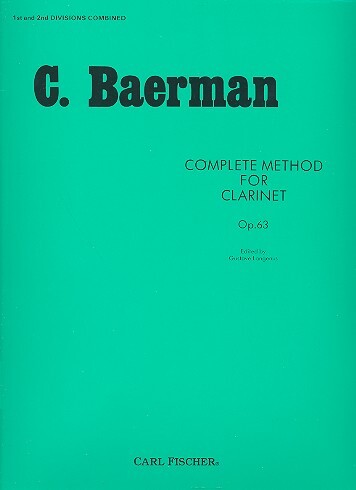 Cover: 9780825801709 | Complete Method for Clarinet | Carl Baermann | Buch | Carl Fischer