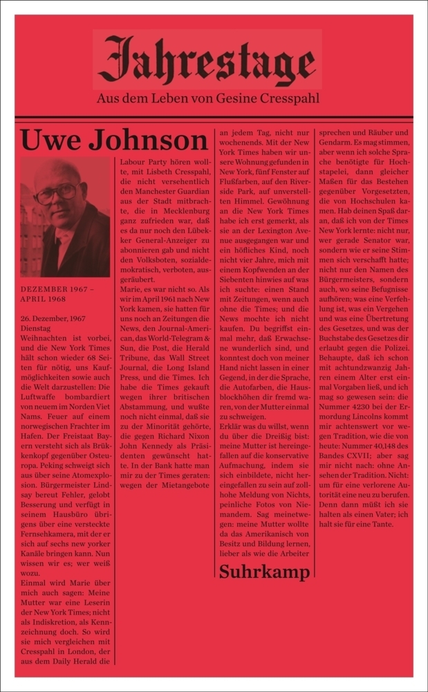 Jahrestage 2. Bd.2 - Johnson, Uwe