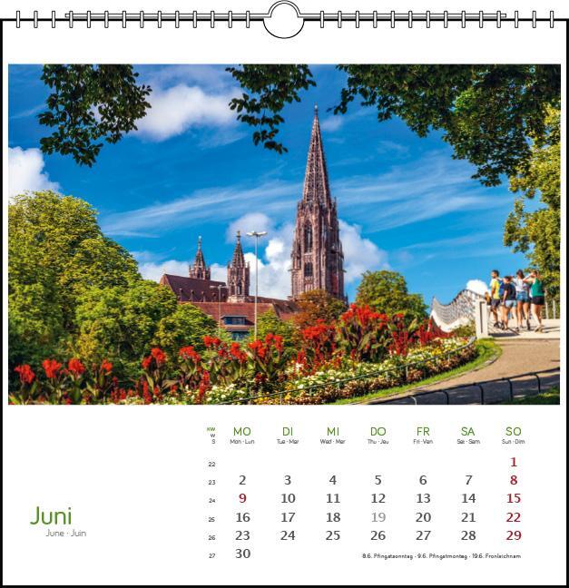 Bild: 9783861924142 | Freiburg 2025 | Postkarten-Tischkalender | Kalender | Spiralbindung