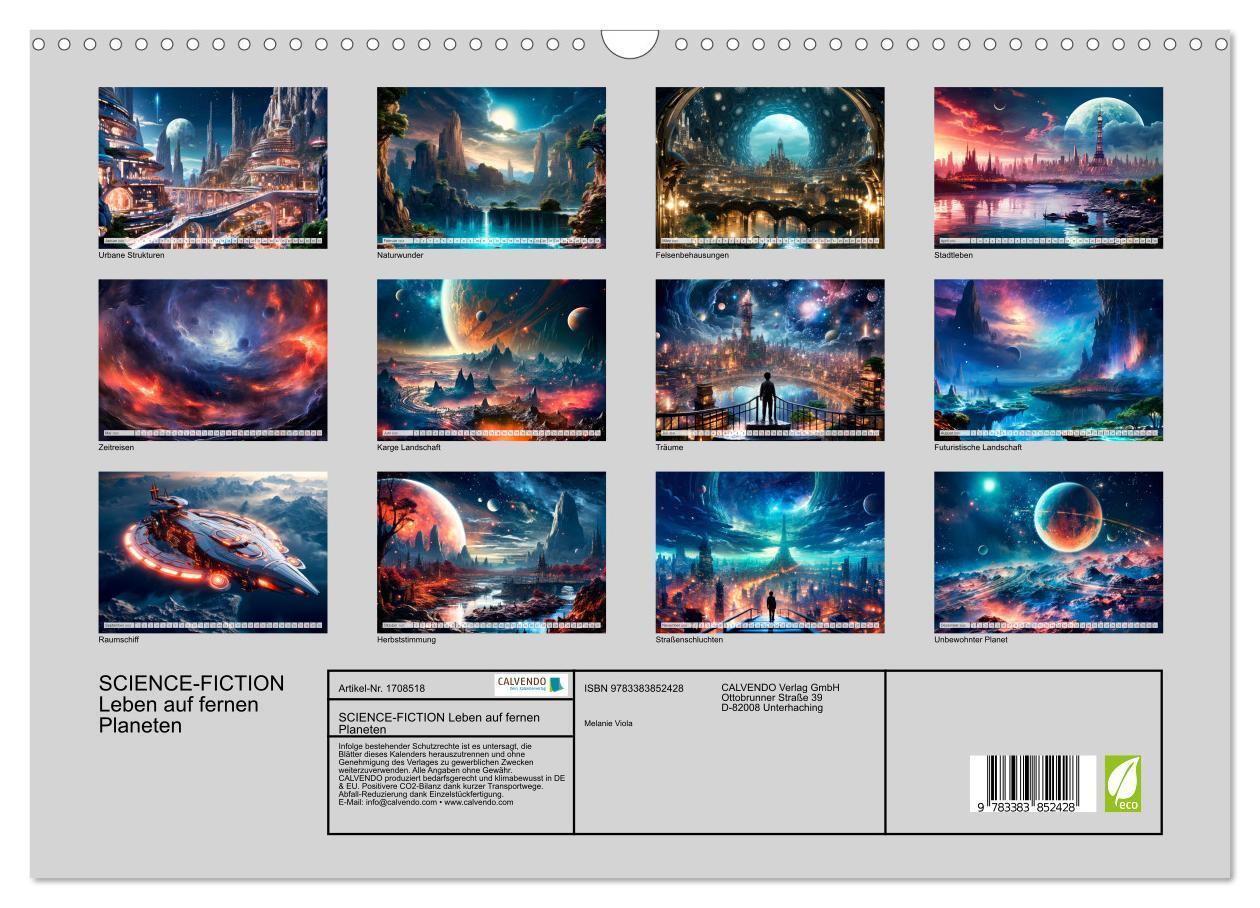 Bild: 9783383852428 | SCIENCE-FICTION Leben auf fernen Planeten (Wandkalender 2025 DIN A3...