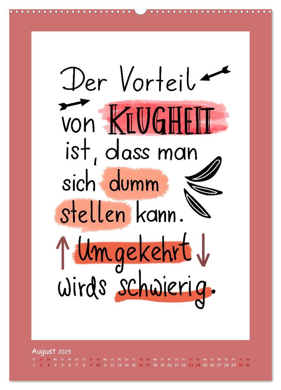 Bild: 9783435696864 | Nachgedacht-Sprüche und Zitate (hochwertiger Premium Wandkalender...