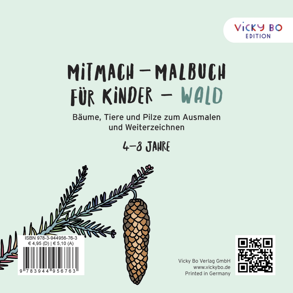 Bild: 9783944956763 | Mitmach-Malbuch für Kinder - WALD | Alexandra Schönfeld | Broschüre