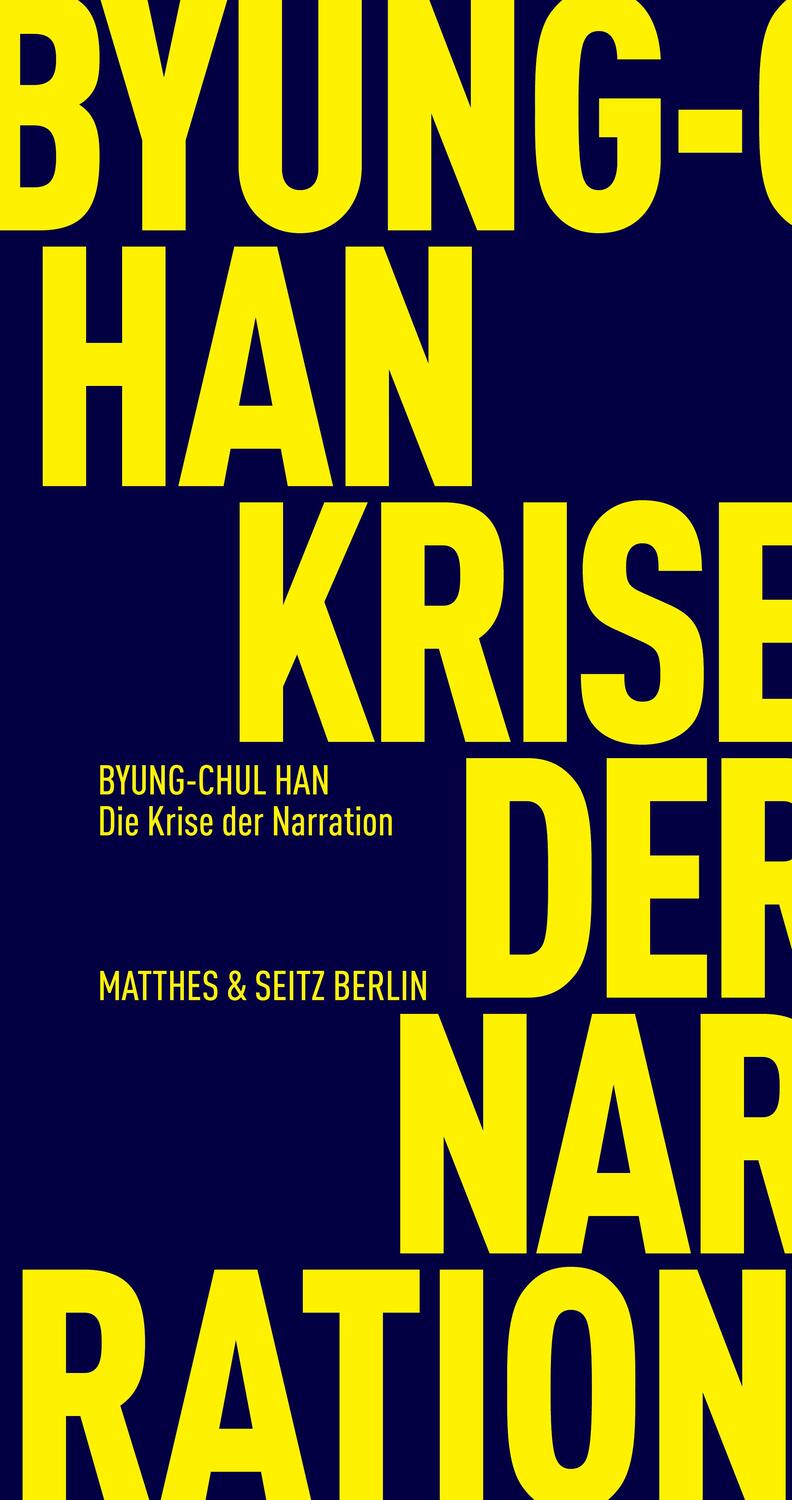 Cover: 9783751805643 | Die Krise der Narration | Byung-Chul Han | Taschenbuch | Deutsch