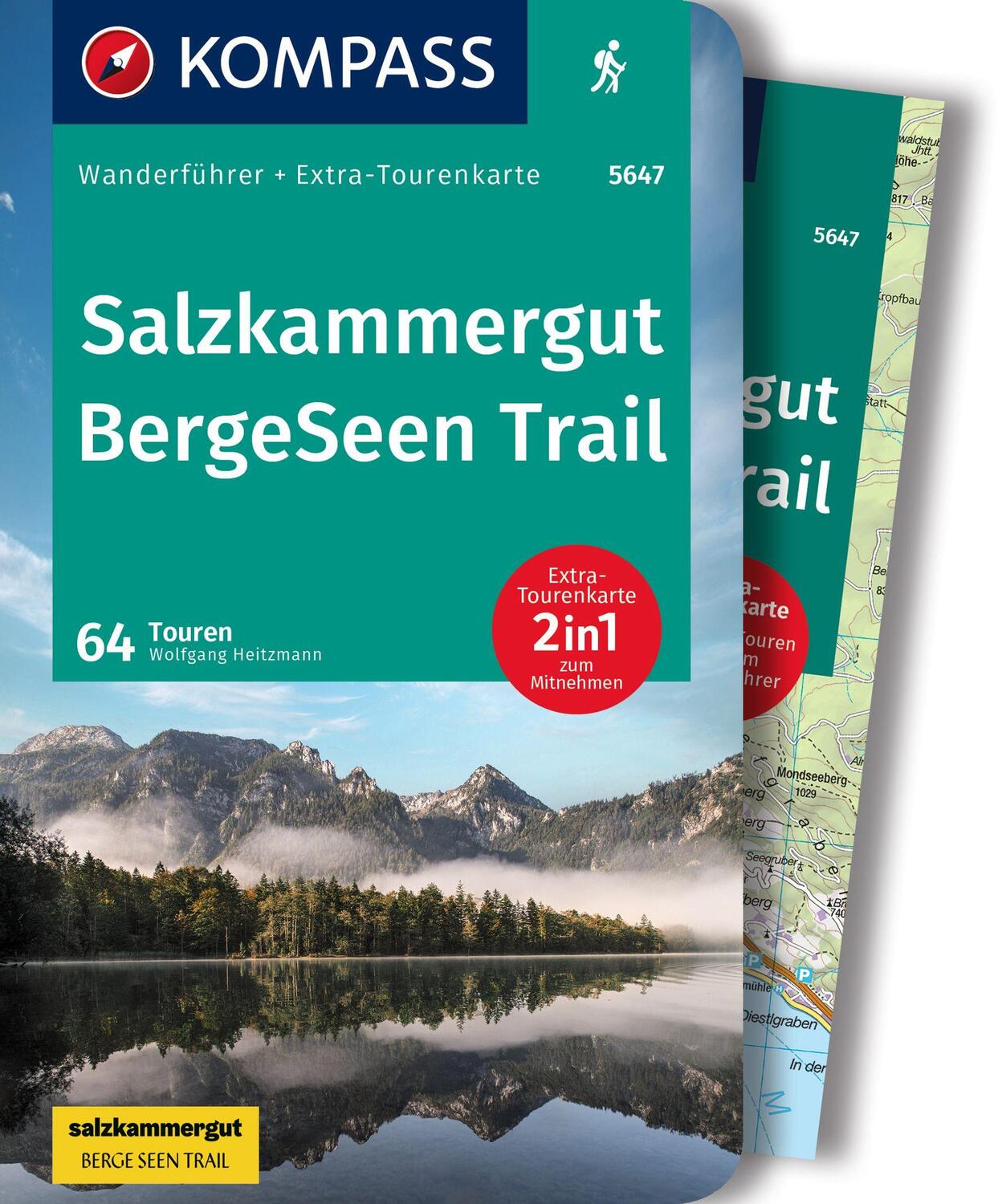 Cover: 9783991212010 | KOMPASS Wanderführer Salzkammergut BergeSeen Trail, 61 Touren mit...