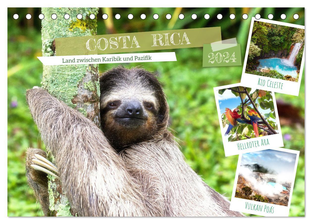 Cover: 9783675547681 | Costa Rica - Land zwischen Karibik und Pazifik (Tischkalender 2024...
