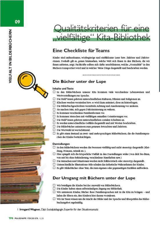 Bild: 9783960461951 | TPS-Praxismappe für die Kita: Diversität in der Kita | Buch | Deutsch