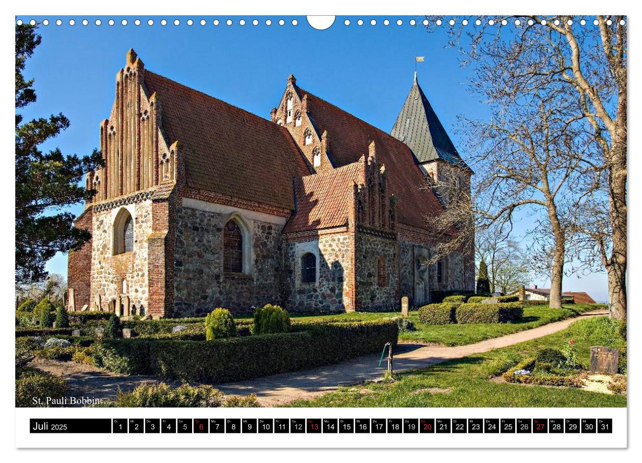 Bild: 9783435816613 | Dorfkirchen auf Rügen (Wandkalender 2025 DIN A3 quer), CALVENDO...