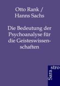 Cover: 9783864710964 | Die Bedeutung der Psychoanalyse für die Geisteswissenschaften | Buch