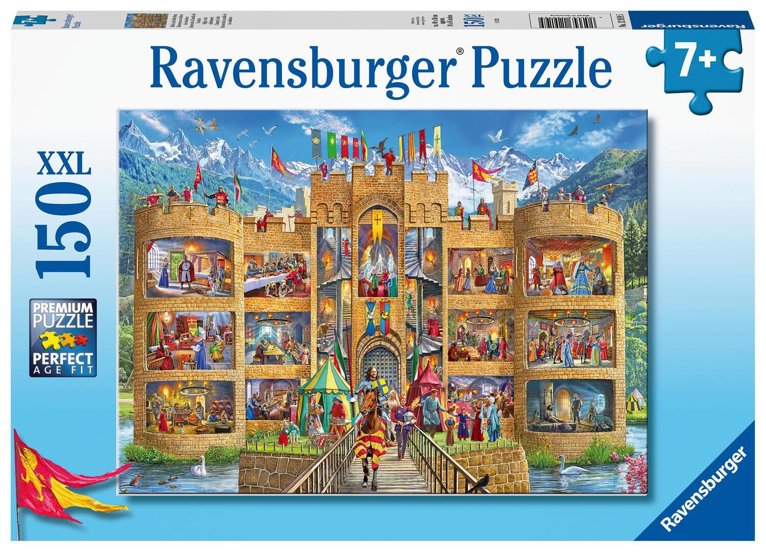 Cover: 4005556129195 | Ravensburger Kinderpuzzle - 12919 Blick in die Ritterburg -...