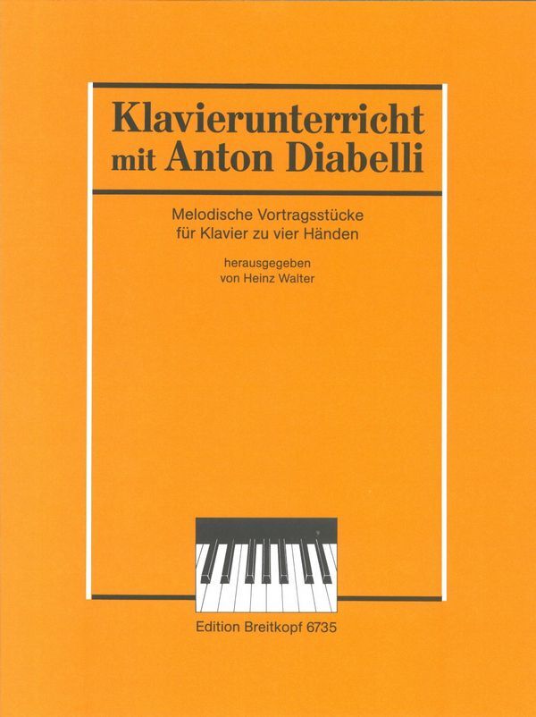 Cover: 9790004169377 | Melodische Vortragsstücke für Klavier zu 4 Händen | Anton Diabelli