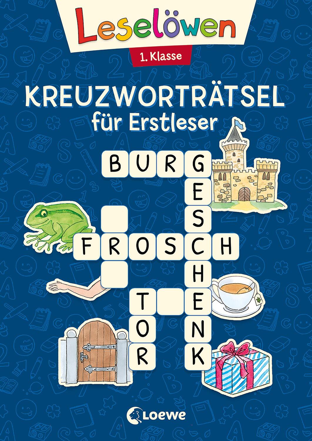 Cover: 9783743213944 | Leselöwen Kreuzworträtsel für Erstleser - 1. Klasse (Marineblau)