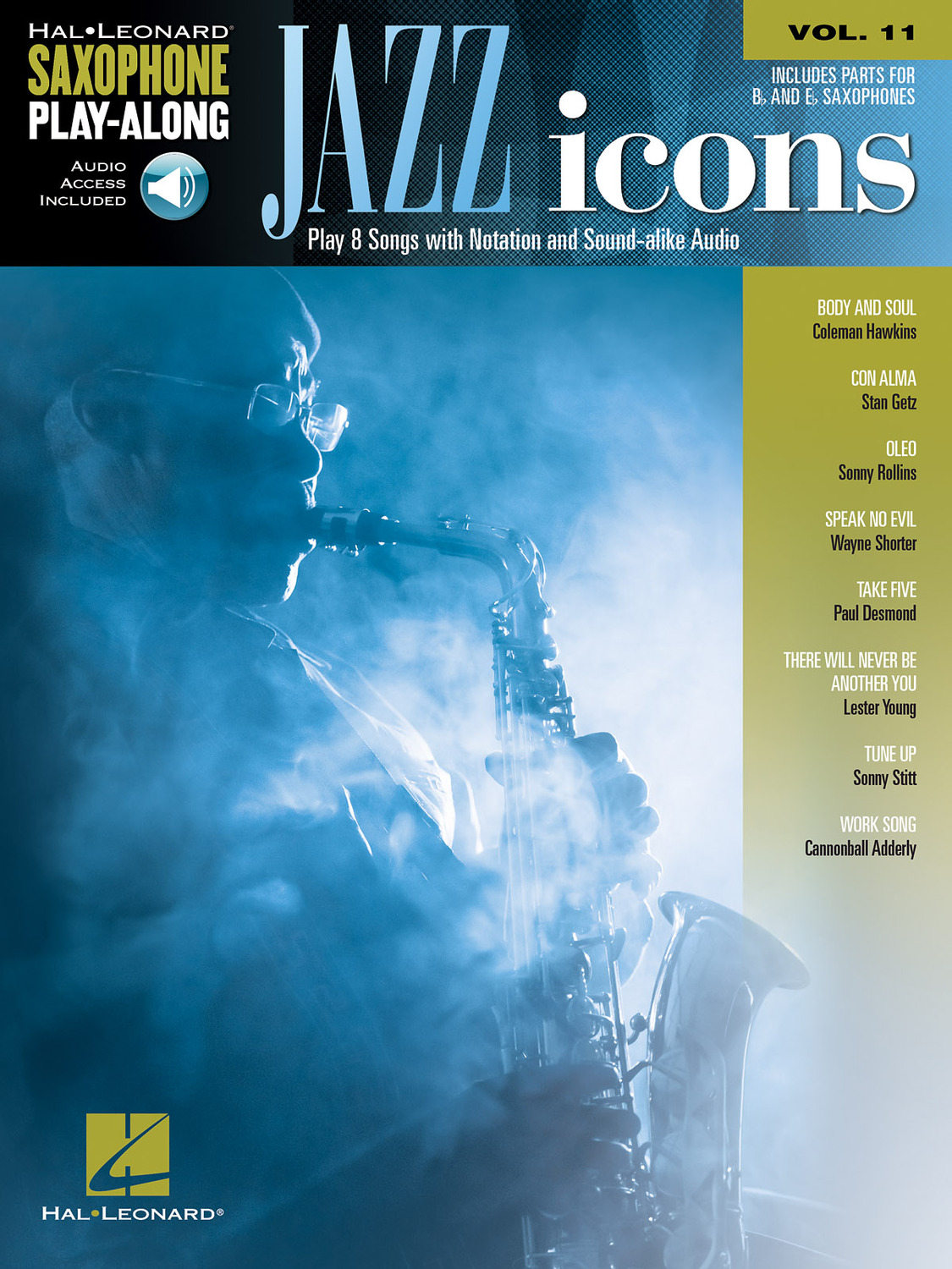 Cover: 888680649760 | Jazz Icons | Saxophone Play-Along Volume 11 | Saxophone Play-Along