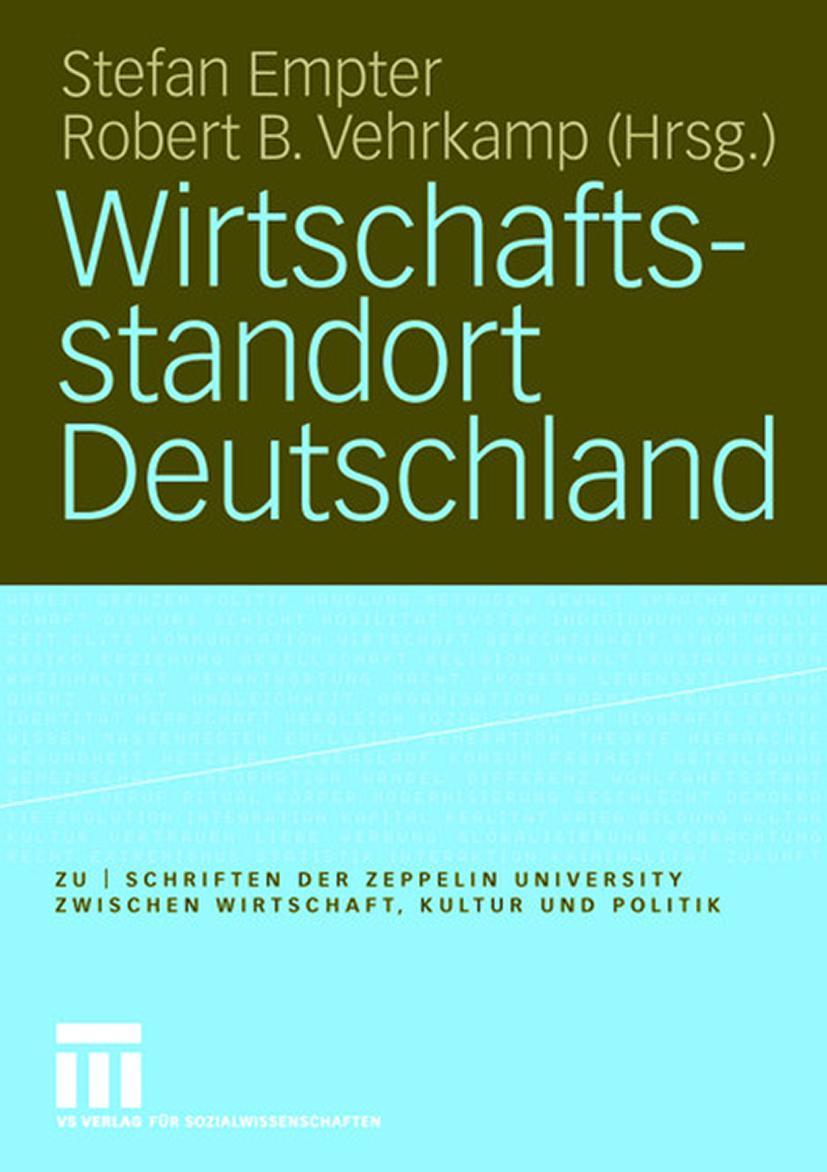 Cover: 9783531147543 | Wirtschaftsstandort Deutschland | Robert B. Vehrkamp (u. a.) | Buch