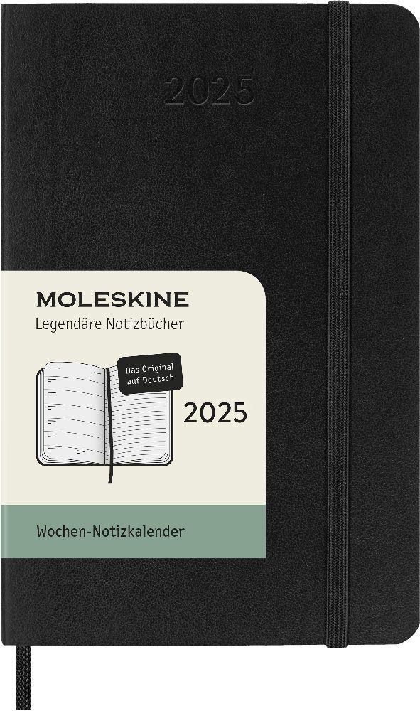 Bild: 8056999270377 | Moleskine 12 Monate Wochen Notizkalender Deutsch 2025, Pocket/A6