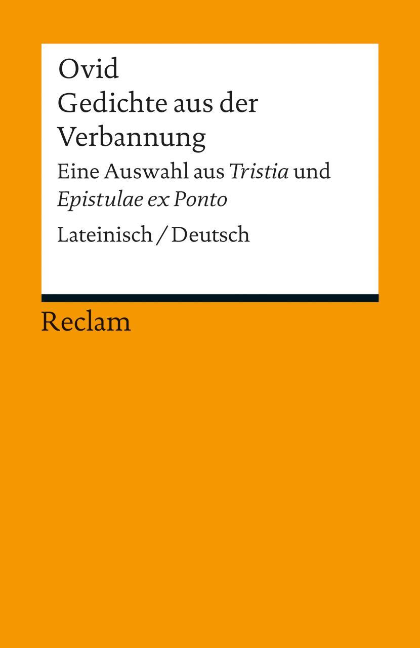 Cover: 9783150189764 | Gedichte aus der Verbannung | Ovid | Taschenbuch | Deutsch | 2013
