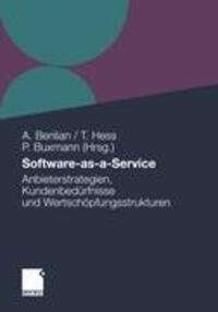 Cover: 9783834922366 | Software-as-a-Service | Alexander Benlian (u. a.) | Taschenbuch | 2010