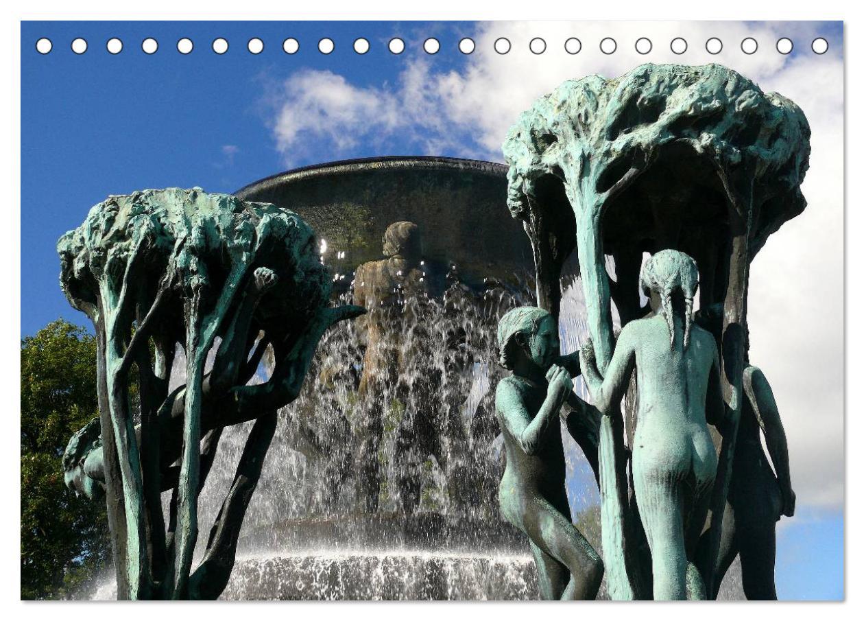 Bild: 9783435684861 | Vigeland Skulpturen Park Oslo (Tischkalender 2025 DIN A5 quer),...