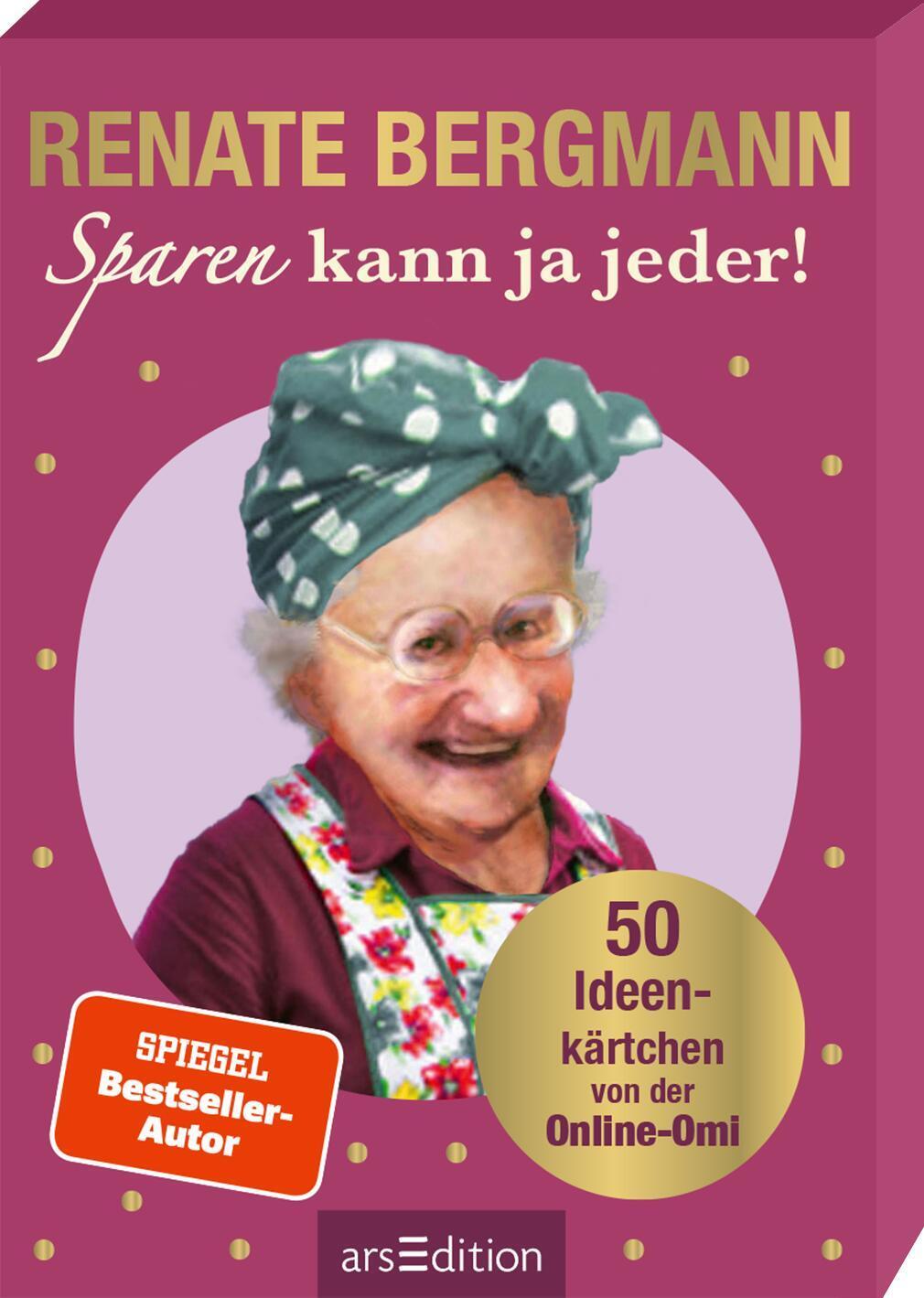 Cover: 9783845852898 | Sparen kann ja jeder! | 50 Ideenkärtchen von der Online-Omi | Bergmann